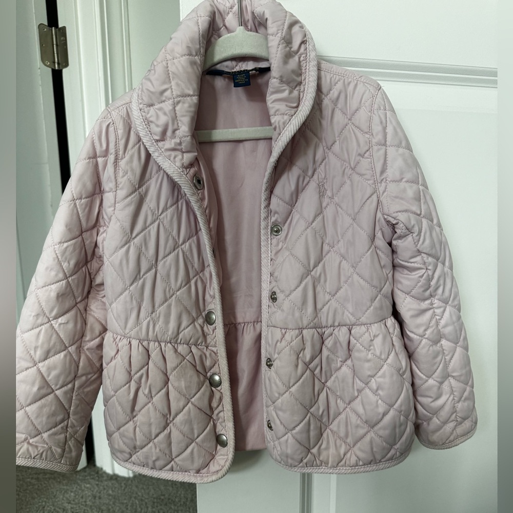 VGUC Polo Ralph Lauren Light Pink Coat 4t